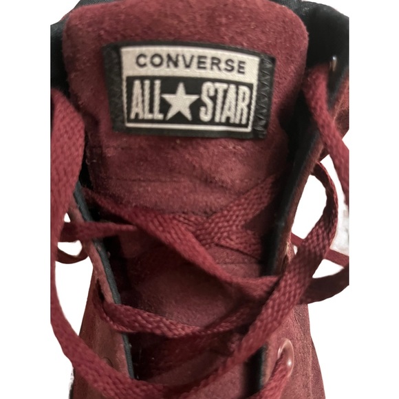 Converse Chuck Taylor All Star Street Mid Suede Dark Burgundy Size 13 - Picture 7 of 11